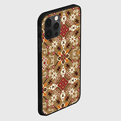 Чехол для iPhone 12 Pro Max Традиционные славянские узоры, цвет: 3D-черный — фото 2