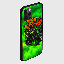 Чехол для iPhone 12 Pro Max Дорожный воин - байк с шипами, цвет: 3D-черный — фото 2
