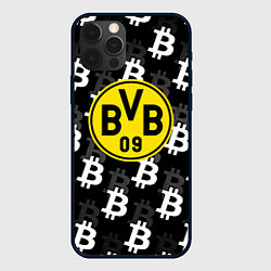 Чехол iPhone 12 Pro Max Borussia биткоин паттерн