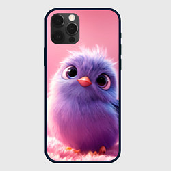 Чехол iPhone 12 Pro Max Милая фиолетовая птичка