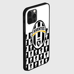 Чехол для iPhone 12 Pro Max Juventus болельщики паттерн, цвет: 3D-черный — фото 2