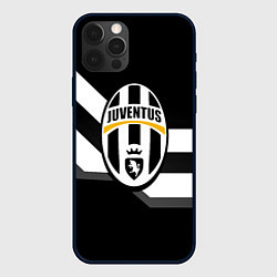 Чехол iPhone 12 Pro Max Juventus полосы линии
