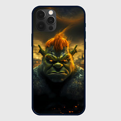 Чехол для iPhone 12 Pro Max Шрек после взрыва, цвет: 3D-черный
