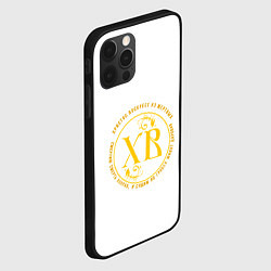 Чехол для iPhone 12 Pro Max Христос воскресе желтый арт, цвет: 3D-черный — фото 2