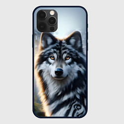 Чехол iPhone 12 Pro Max Морда волка - Россия
