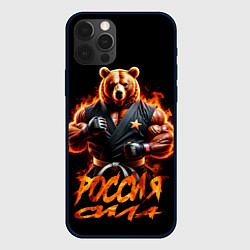 Чехол для iPhone 12 Pro Max Россия сила, цвет: 3D-черный