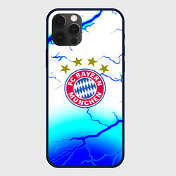 Чехол для iPhone 12 Pro Max Бавария Мюнхен молнии, цвет: 3D-черный