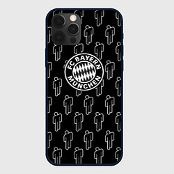 Чехол iPhone 12 Pro Max Бавария Мюнхен люди паттерн