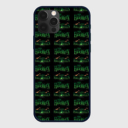Чехол для iPhone 12 Pro Max Halloween pattern, цвет: 3D-черный
