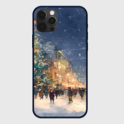 Чехол iPhone 12 Pro Max Новый год в Москве новогодняя елка