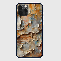 Чехол для iPhone 12 Pro Max Старая штукатурка на стене - абстракция, цвет: 3D-черный