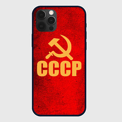 Чехол для iPhone 12 Pro Max СССР - символика, цвет: 3D-черный