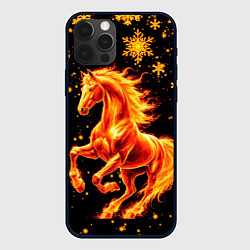 Чехол iPhone 12 Pro Max Пылающая лошадь