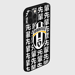 Чехол для iPhone 12 Pro Max Ювентус япония символы, цвет: 3D-черный — фото 2