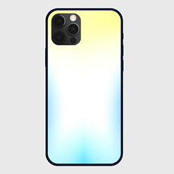 Чехол для iPhone 12 Pro Max Color yellow blue white, цвет: 3D-черный