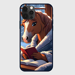 Чехол iPhone 12 Pro Max Лошадка зимой