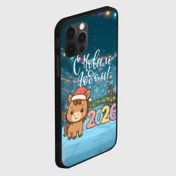 Чехол для iPhone 12 Pro Max Новогодняя лошадка 2026 год, цвет: 3D-черный — фото 2