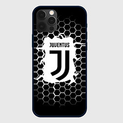 Чехол iPhone 12 Pro Max Juventus соты текстура краски