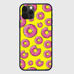 Чехол для iPhone 12 Pro Max Пончики Гомера, цвет: 3D-черный