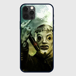 Чехол для iPhone 12 Pro Max Slipknot, цвет: 3D-черный