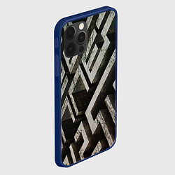 Чехол для iPhone 12 Pro Max Бегущий в лабиринте, цвет: 3D-тёмно-синий — фото 2
