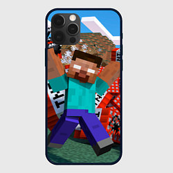 Чехол iPhone 12 Pro Max Minecraft Man