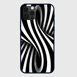 Чехол для iPhone 12 Pro Max Оптические иллюзии, цвет: 3D-черный