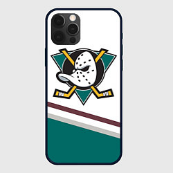 Чехол для iPhone 12 Pro Max Anaheim Ducks Selanne, цвет: 3D-черный