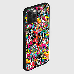 Чехол для iPhone 12 Pro Max Стикербомбинг, цвет: 3D-черный — фото 2