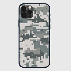 Чехол для iPhone 12 Pro Max Камуфляж, цвет: 3D-черный