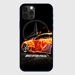 Чехол для iPhone 12 Pro Max Mercedes, цвет: 3D-черный