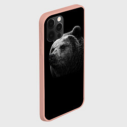 Чехол для iPhone 12 Pro Max Взгляд мишки, цвет: 3D-светло-розовый — фото 2