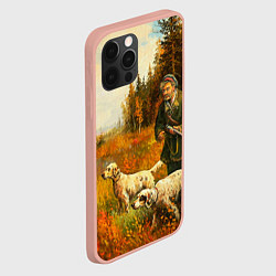 Чехол для iPhone 12 Pro Max Охота на утку, цвет: 3D-светло-розовый — фото 2
