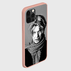 Чехол для iPhone 12 Pro Max Дэвид Боуи, цвет: 3D-светло-розовый — фото 2
