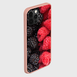 Чехол для iPhone 12 Pro Max Ягодная, цвет: 3D-светло-розовый — фото 2