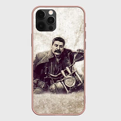 Чехол iPhone 12 Pro Max Сталин байкер