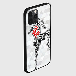 Чехол для iPhone 12 Pro Max Muay thai Words, цвет: 3D-черный — фото 2