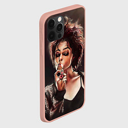 Чехол для iPhone 12 Pro Max Марла с сигаретой, цвет: 3D-светло-розовый — фото 2
