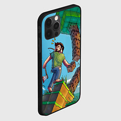 Чехол для iPhone 12 Pro Max Minecraft Woodcutter, цвет: 3D-черный — фото 2