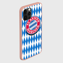 Чехол для iPhone 12 Pro Max FC Bayern Munchen, цвет: 3D-светло-розовый — фото 2