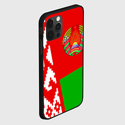Чехол для iPhone 12 Pro Max Патриот Беларуси, цвет: 3D-черный — фото 2