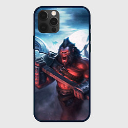 Чехол для iPhone 12 Pro Max Axe, цвет: 3D-черный