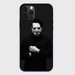 Чехол для iPhone 12 Pro Max Marilyn Manson, цвет: 3D-черный