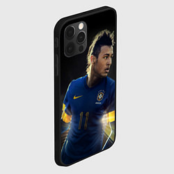 Чехол для iPhone 12 Pro Max Neymar: Brasil Team, цвет: 3D-черный — фото 2