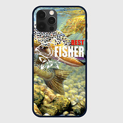 Чехол iPhone 12 Pro Лучший рыбак - осетр