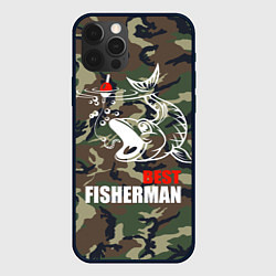 Чехол для iPhone 12 Pro Best fisherman, цвет: 3D-черный