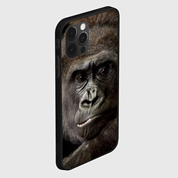 Чехол для iPhone 12 Pro Глаза гориллы, цвет: 3D-черный — фото 2