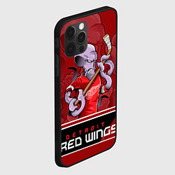 Чехол для iPhone 12 Pro Detroit Red Wings, цвет: 3D-черный — фото 2