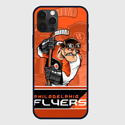 Чехол для iPhone 12 Pro Philadelphia Flyers, цвет: 3D-черный