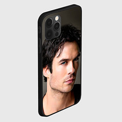 Чехол для iPhone 12 Pro Ian Somerhalder, цвет: 3D-черный — фото 2